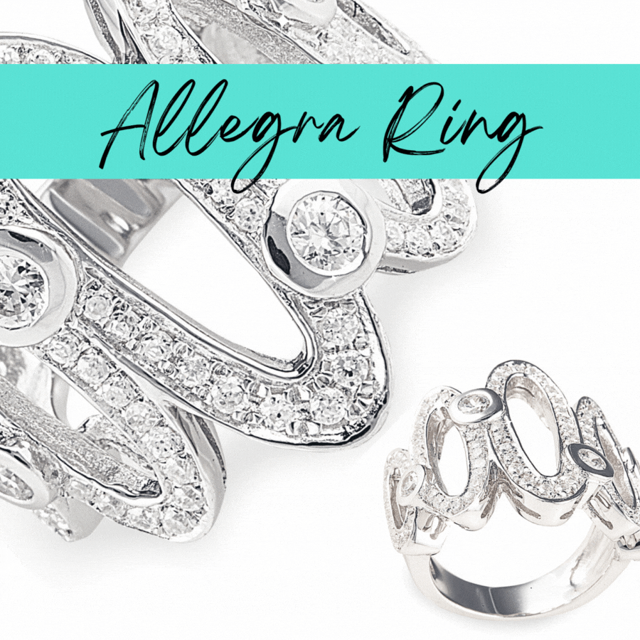 Introducing the Opulent Allegra Ring. Affordable luxury jewellery by Bellagio & Co.