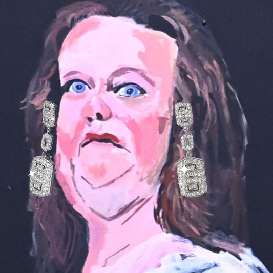 Perhaps Gina Rinehart would like her portrait more with some Bellagio & Co. earrings??