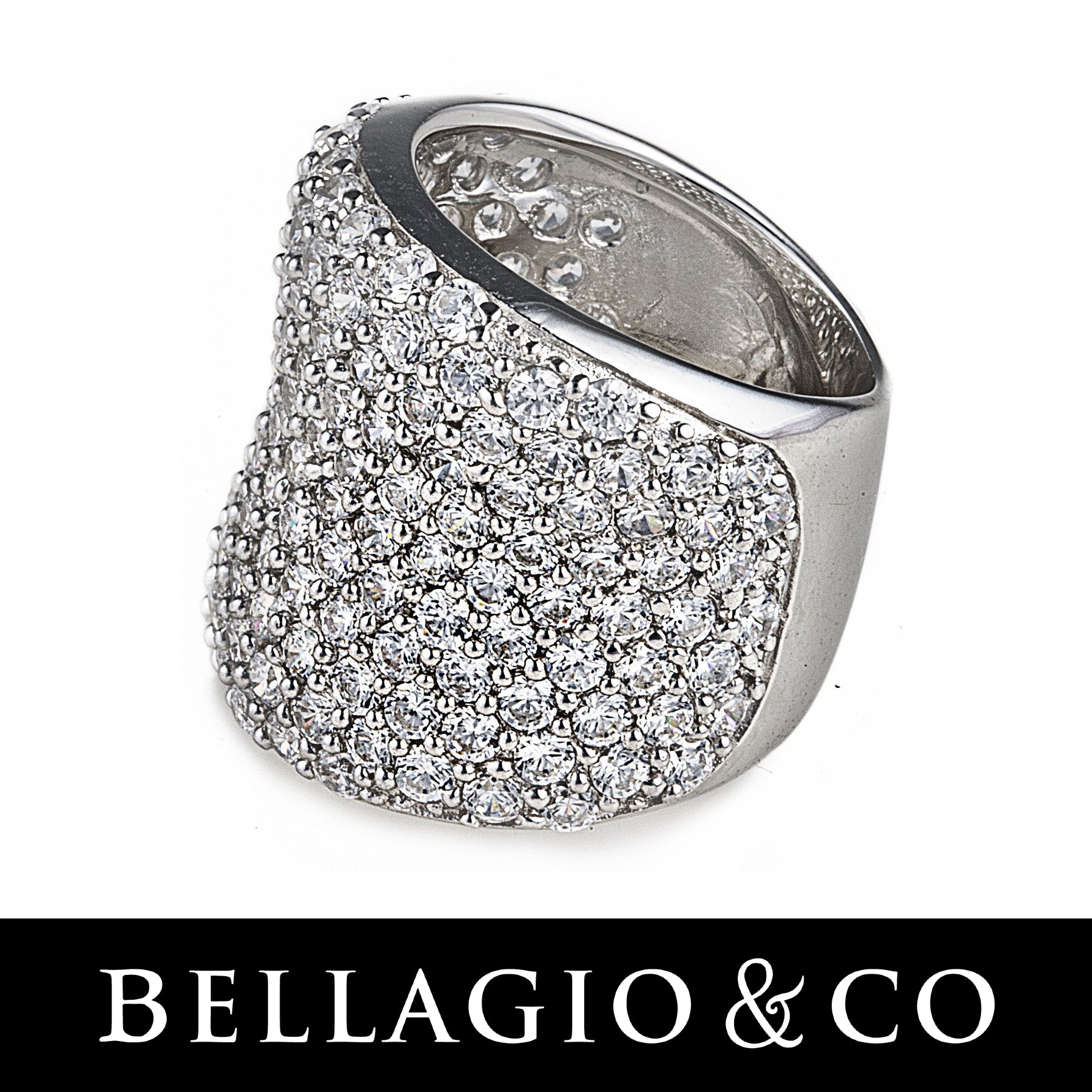 Jewellery with a Pavé Setting in 925 Sterling Silver – Bellagio & Co.