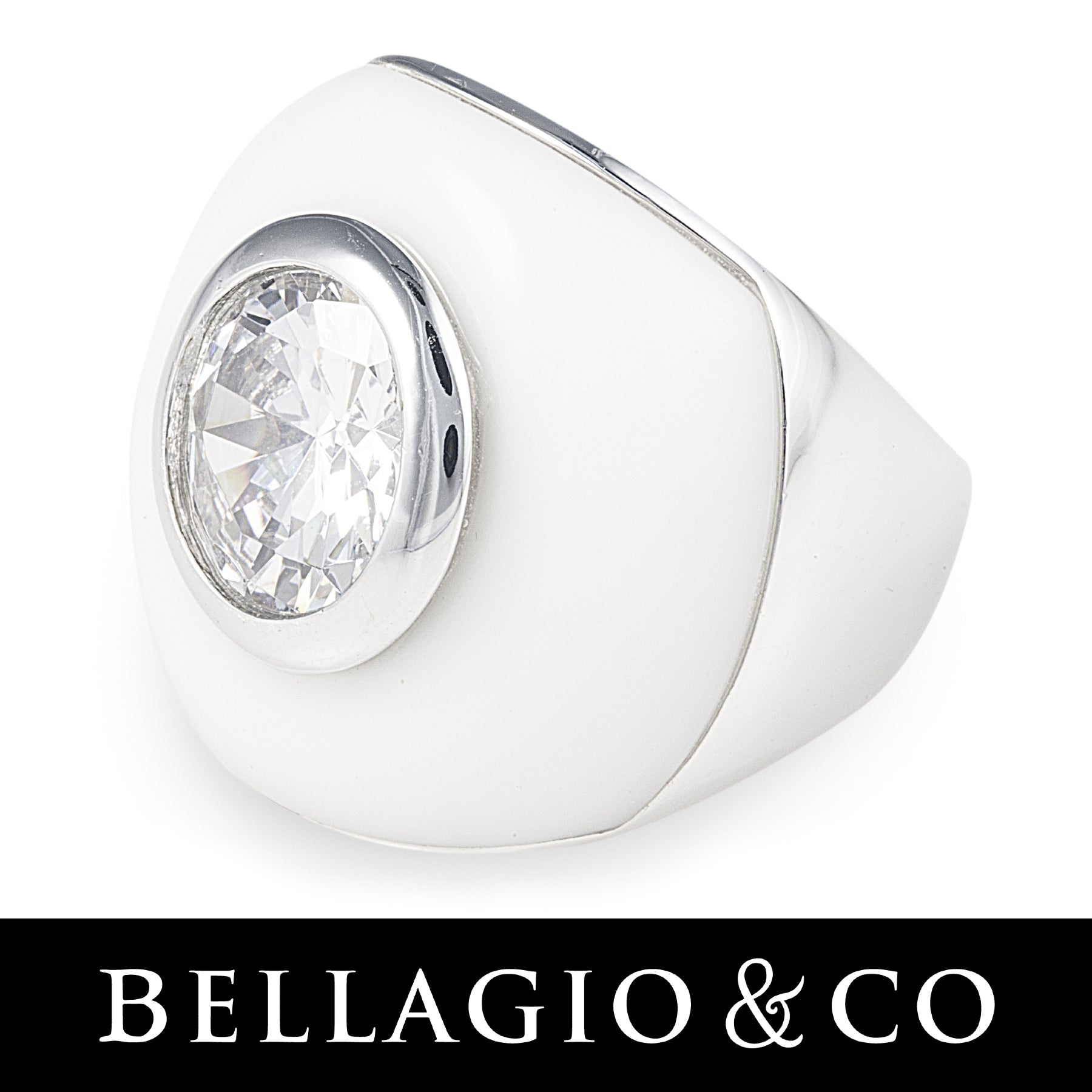 Shop beautiful Bellagio & Co jewellery with white coloured stones ...