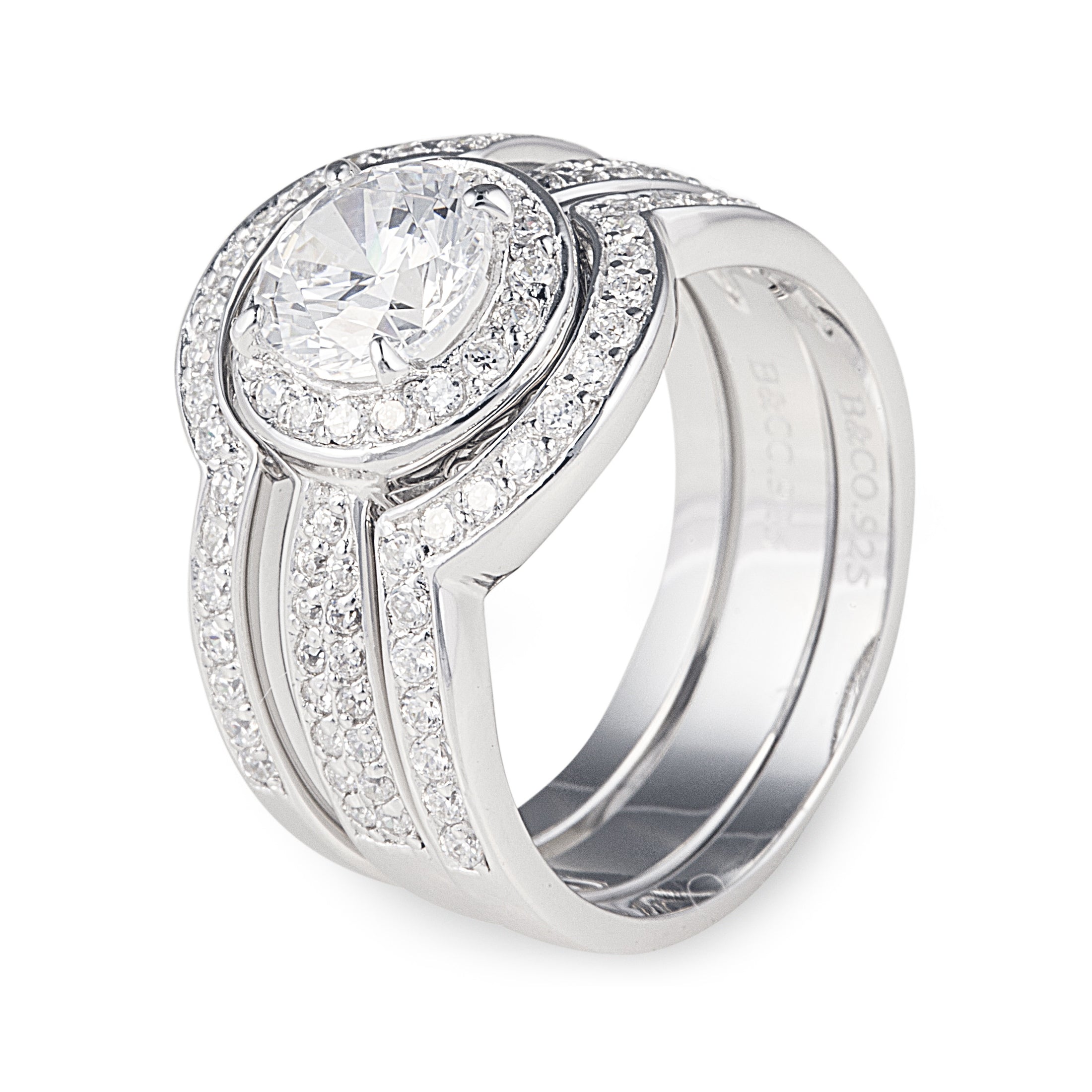 Marry Me Rings Marry Me Ring in 925 Sterling Silver & Cubic Zirconia. Worldwide ...