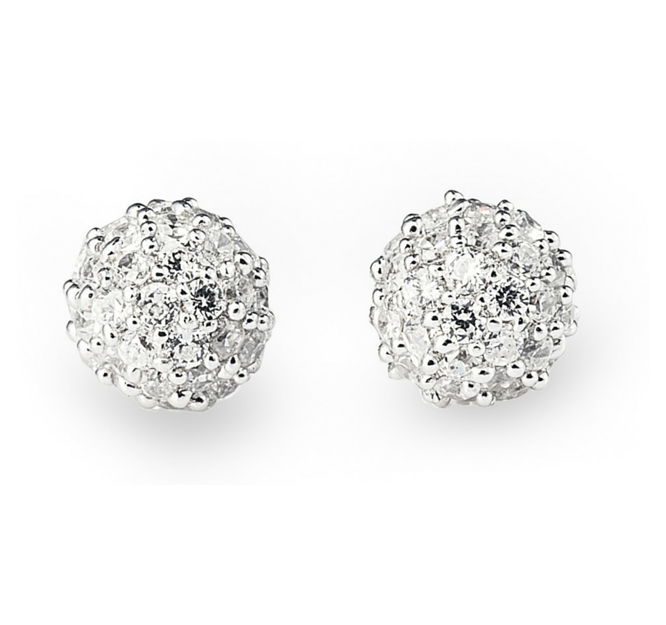 Gala Love Ball Set with Necklace & Stud Earrings in 925 Sterling Silver with Cubic Zirconia Stones. Worldwide Shipping + Free Shipping Australia wide ($150+). Affordable luxury jewellery by Bellagio & Co.