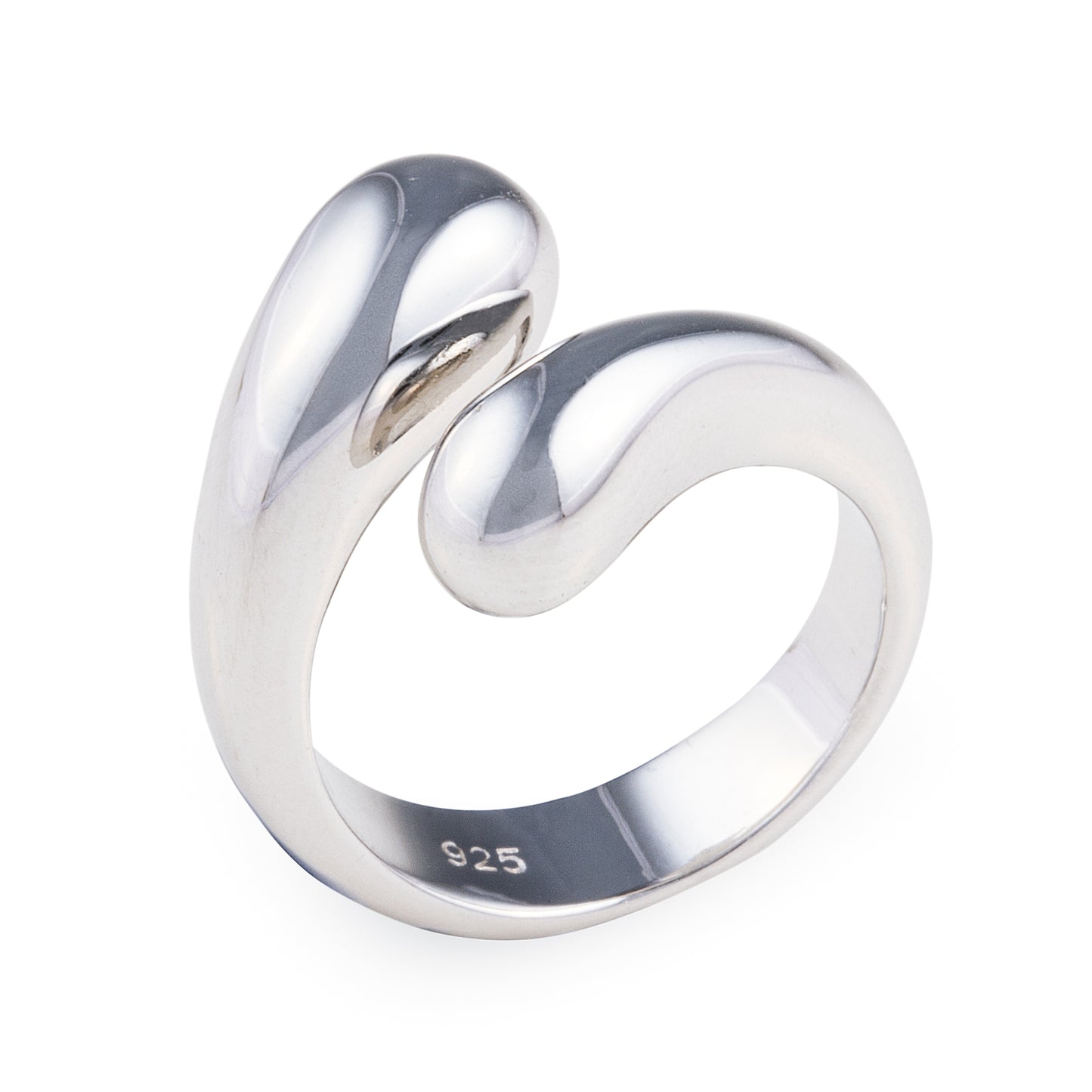 Teardrop Ring, 925 sterling silver. Shop Jewellery by Bellagio & Co. Worldwide delivery.