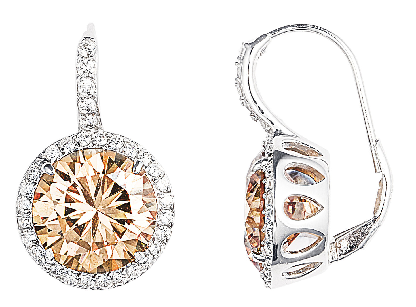 designer, tiffany, bling, silver, diamonds, 925, earring, jewellery, drop, champagne, empire earrings,
